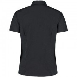 Plain Mandarin Collar Shirt Short Sleeve Kustom Kit 120 GSM